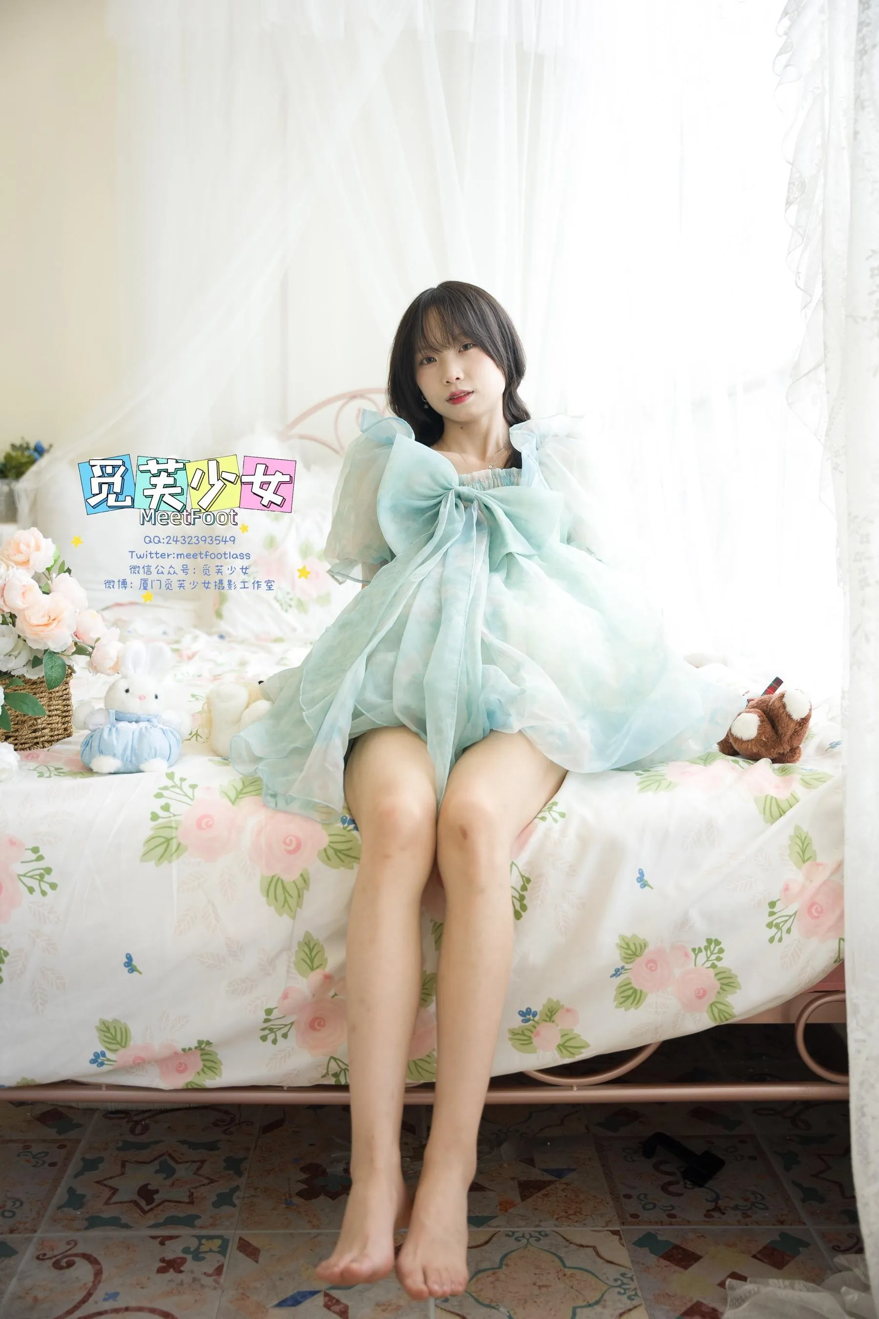 觅芙少女 NO.033 小婉-一袭蓝色纱裙构筑今晚浪漫的梦境-PIC [249P]插图9